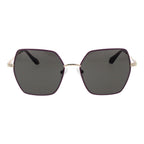 Lilafarbene Sonnenbrille aus Metall