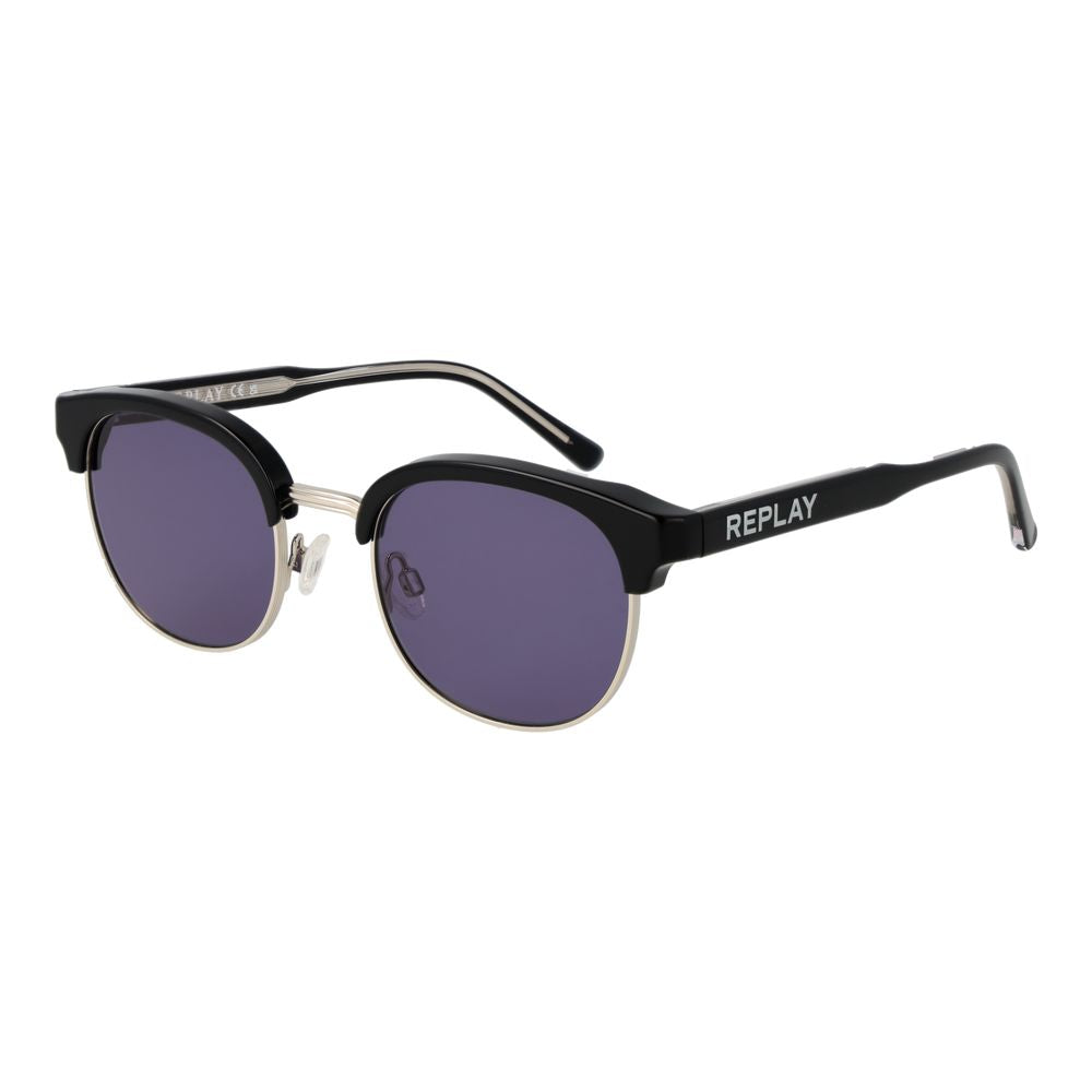 Sonnenbrille aus schwarzem Metall