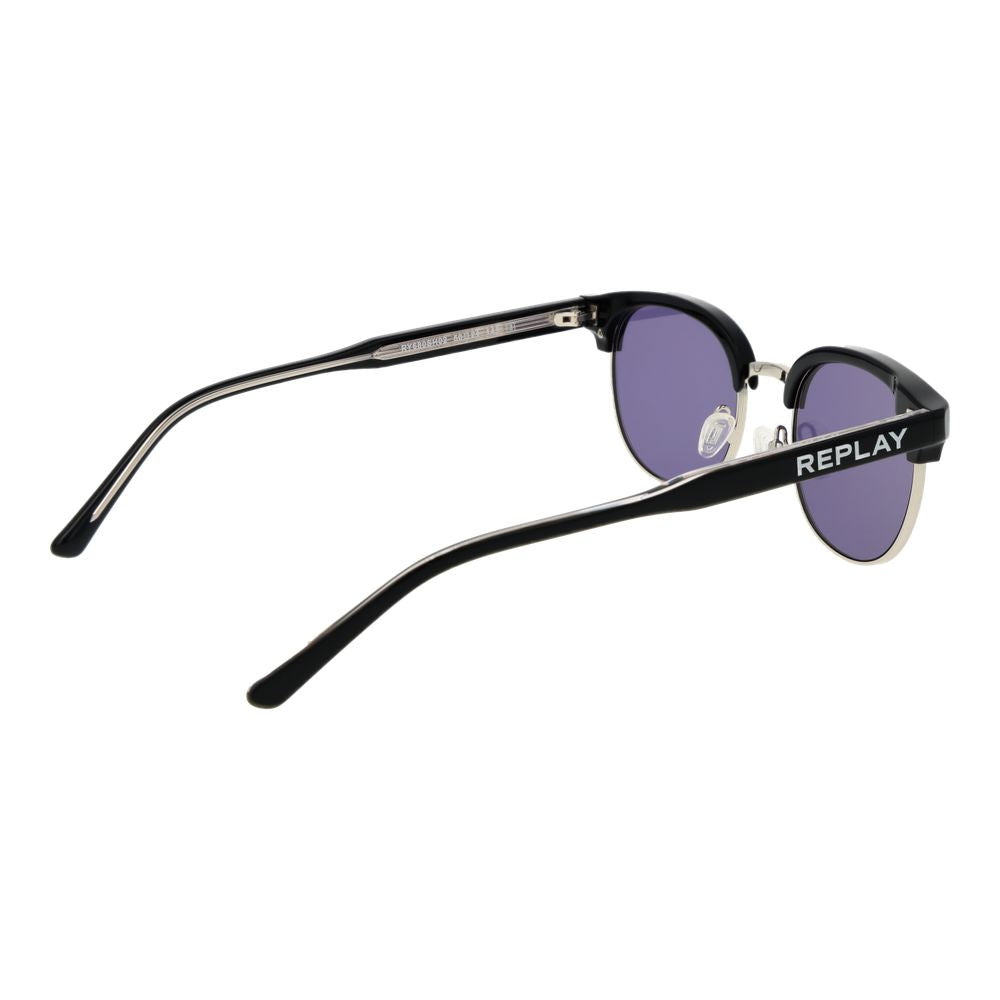 Sonnenbrille aus schwarzem Metall