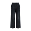 Schwarze Freizeithose aus Baumwolle