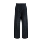 Schwarze Freizeithose aus Baumwolle