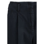 Schwarze Freizeithose aus Baumwolle