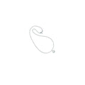 Gray Silver Necklace