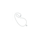 Gray Silver Necklace