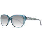 Sonnenbrille aus blauem Kunststoff
