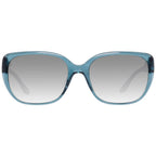 Sonnenbrille aus blauem Kunststoff