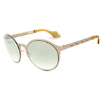 Sonnenbrille mit goldfarbenem Metallgestell