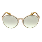 Sonnenbrille mit goldfarbenem Metallgestell