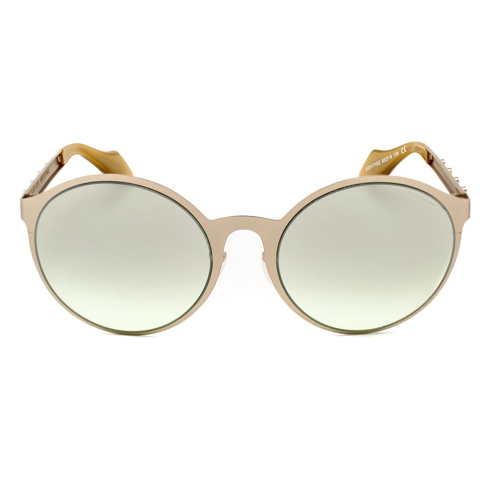 Sonnenbrille mit goldfarbenem Metallgestell