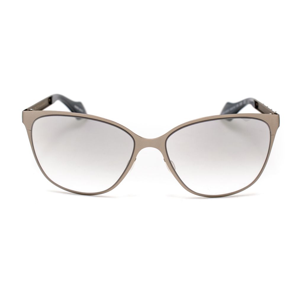 Sonnenbrille aus silbernem Metall