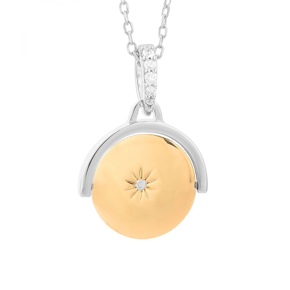 Gray Silver Necklace