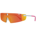 Sonnenbrille aus silbernem Metall