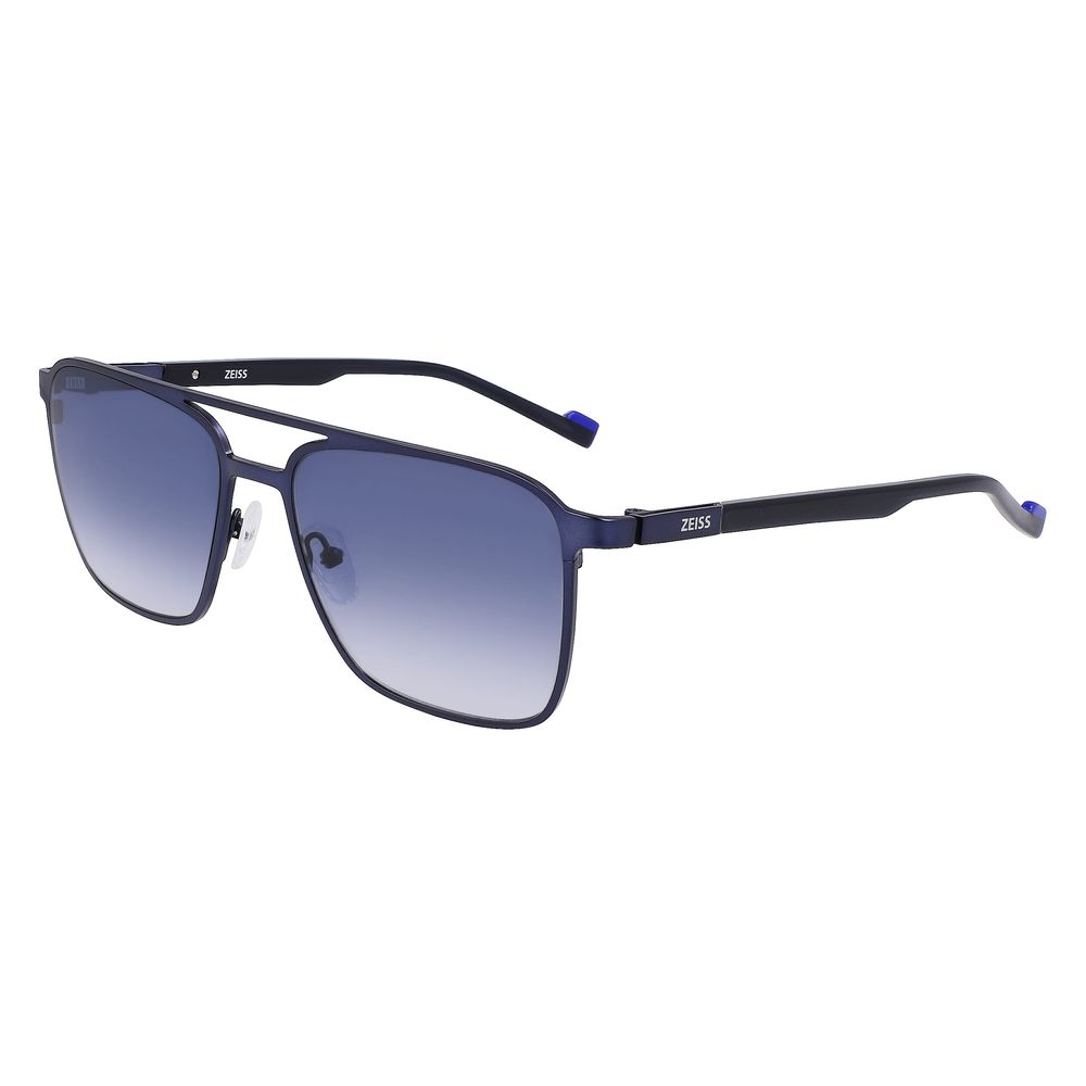 Blaue Metallsonnenbrille