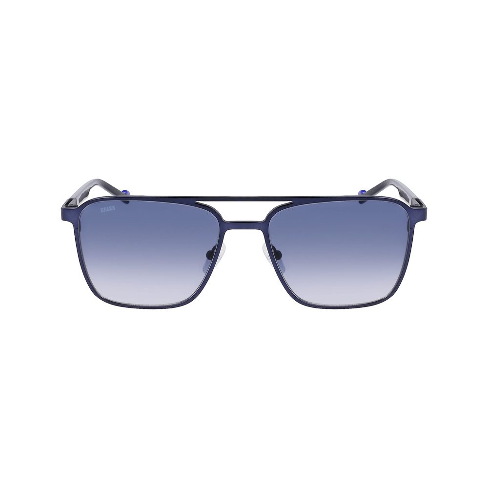 Blaue Metallsonnenbrille