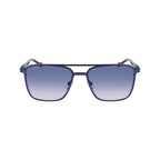 Blaue Metallsonnenbrille