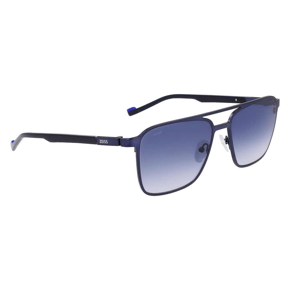 Blaue Metallsonnenbrille