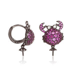 Bicolor Silver Earrings