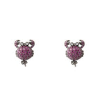 Bicolor Silver Earrings
