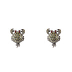 Black Silver Earrings
