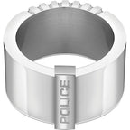 Armband aus grauem Edelstahl