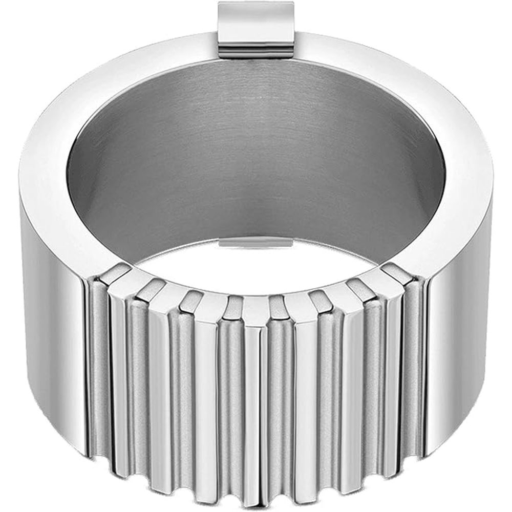 Armband aus grauem Edelstahl