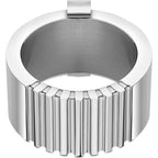 Armband aus grauem Edelstahl