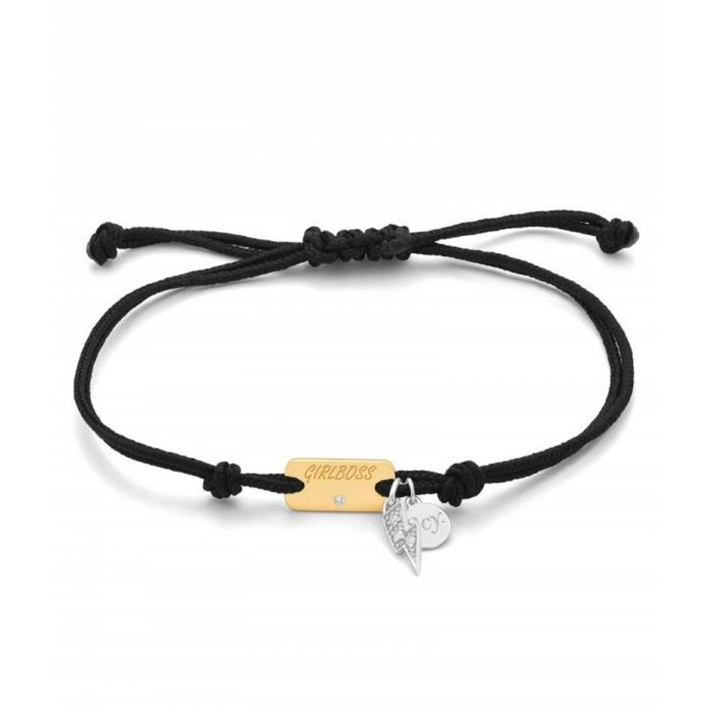 Bracciale in nylon nero