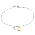 Graues Silberarmband