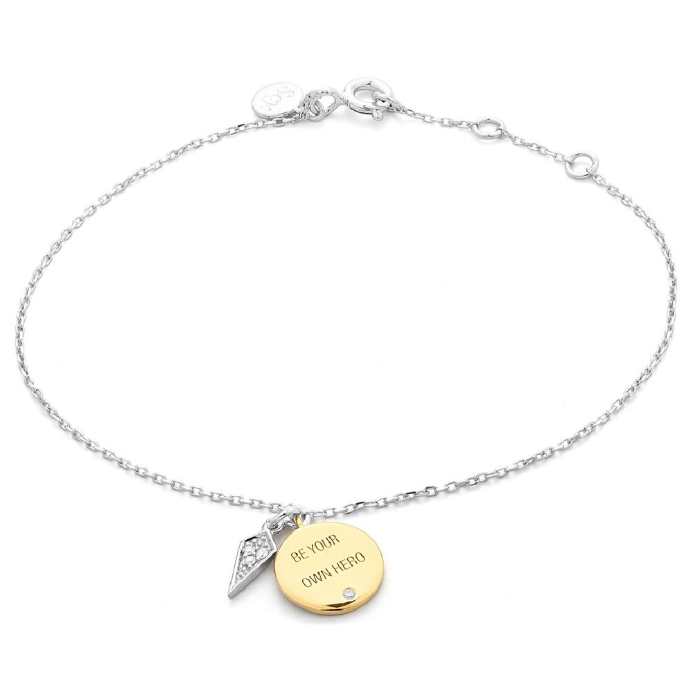 Gray Silver Bracelet