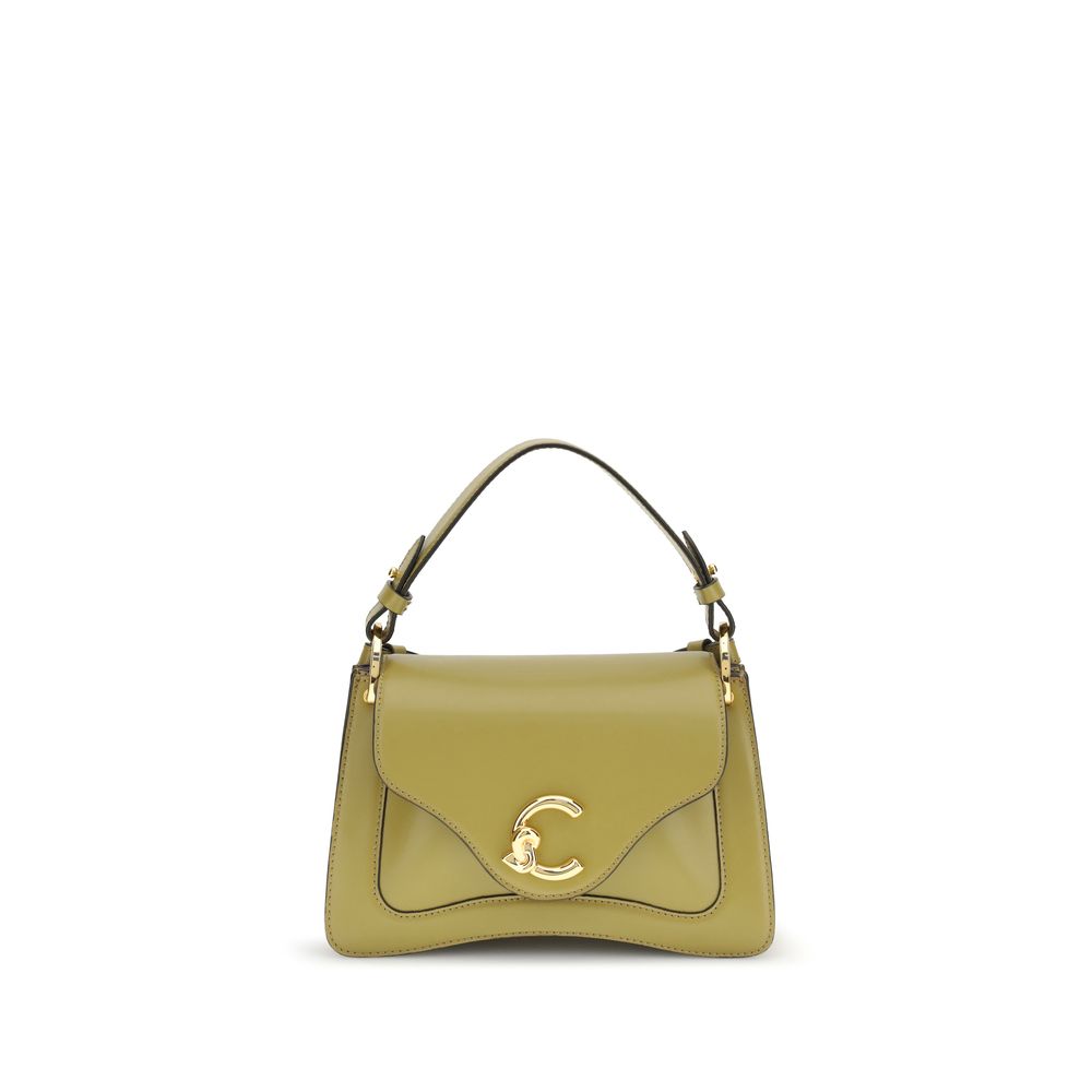 Handtasche aus zweifarbigem Kalbsleder vom Hausrind