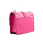 Borsa a tracolla in pelle multicolore