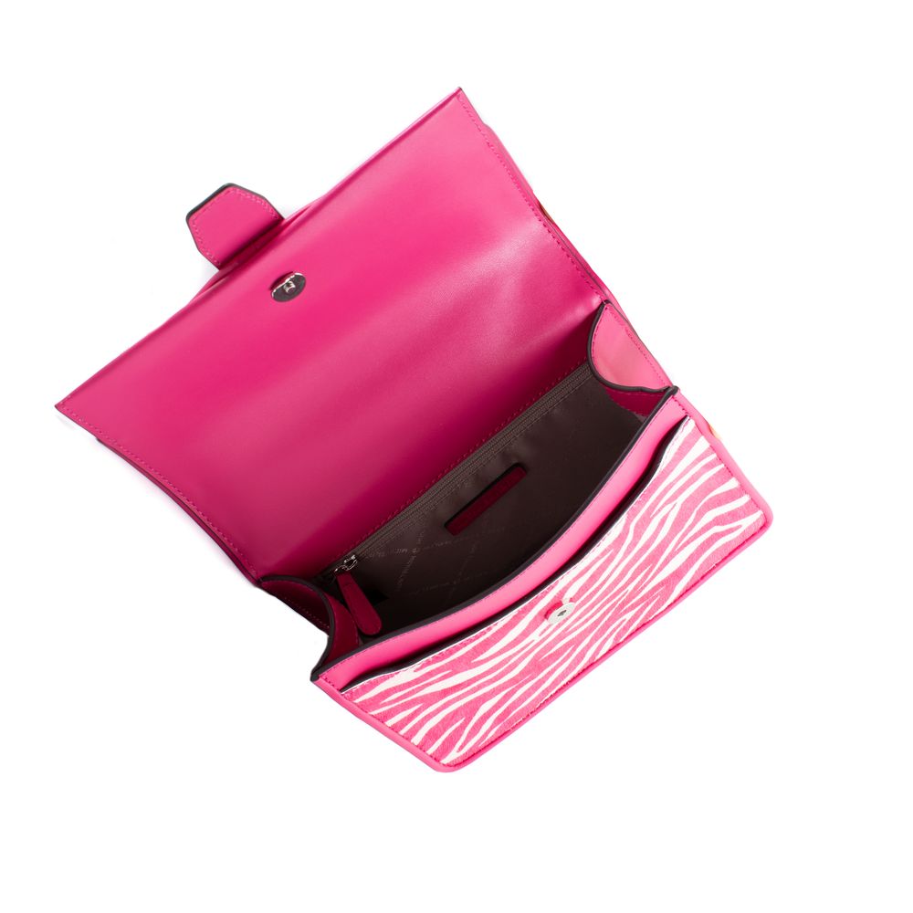 Borsa a tracolla in pelle multicolore