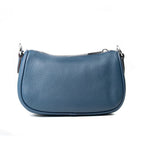 Blue Leather Shoulder Bag