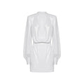 White Polyester Casual Dress