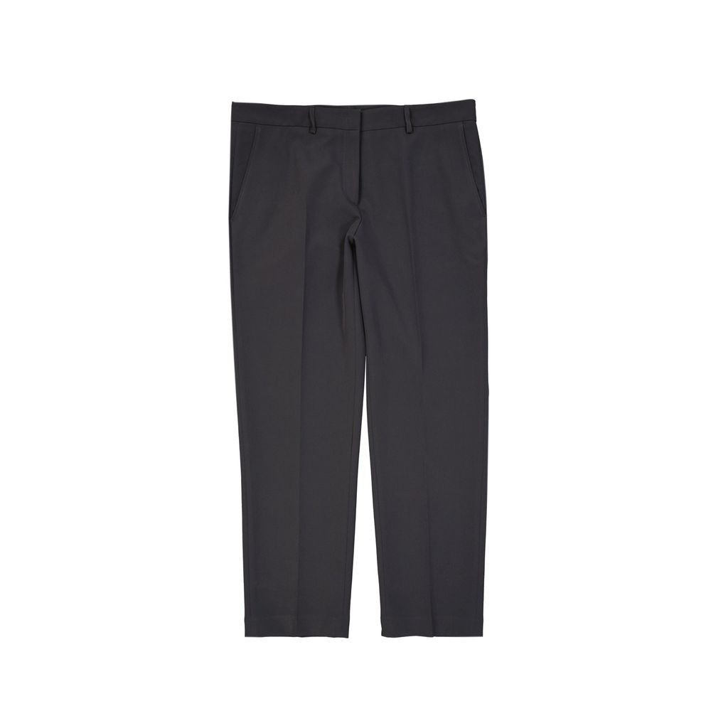 Pantaloni Cropped Grigio in Elastan