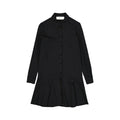 Schwarzes, lässiges Elastan-Kleid