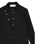 Schwarzes, lässiges Elastan-Kleid