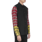 Black Cotton Patterned Shirt