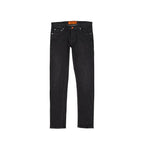 Slim Fit Jeans aus schwarzer Baumwolle