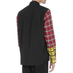 Black Cotton Patterned Shirt