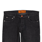 Slim Fit Jeans aus schwarzer Baumwolle