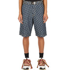 Blue Cotton Shorts