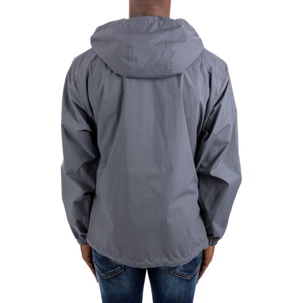 Graue Baumwoll-Shell-Jacke