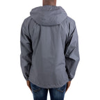 Graue Baumwoll-Shell-Jacke