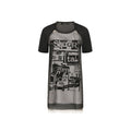 Black Silk Casual Dress