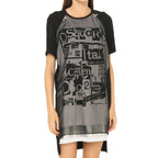 Black Silk Casual Dress