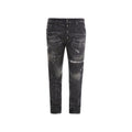 Schwarze Baumwolljeans