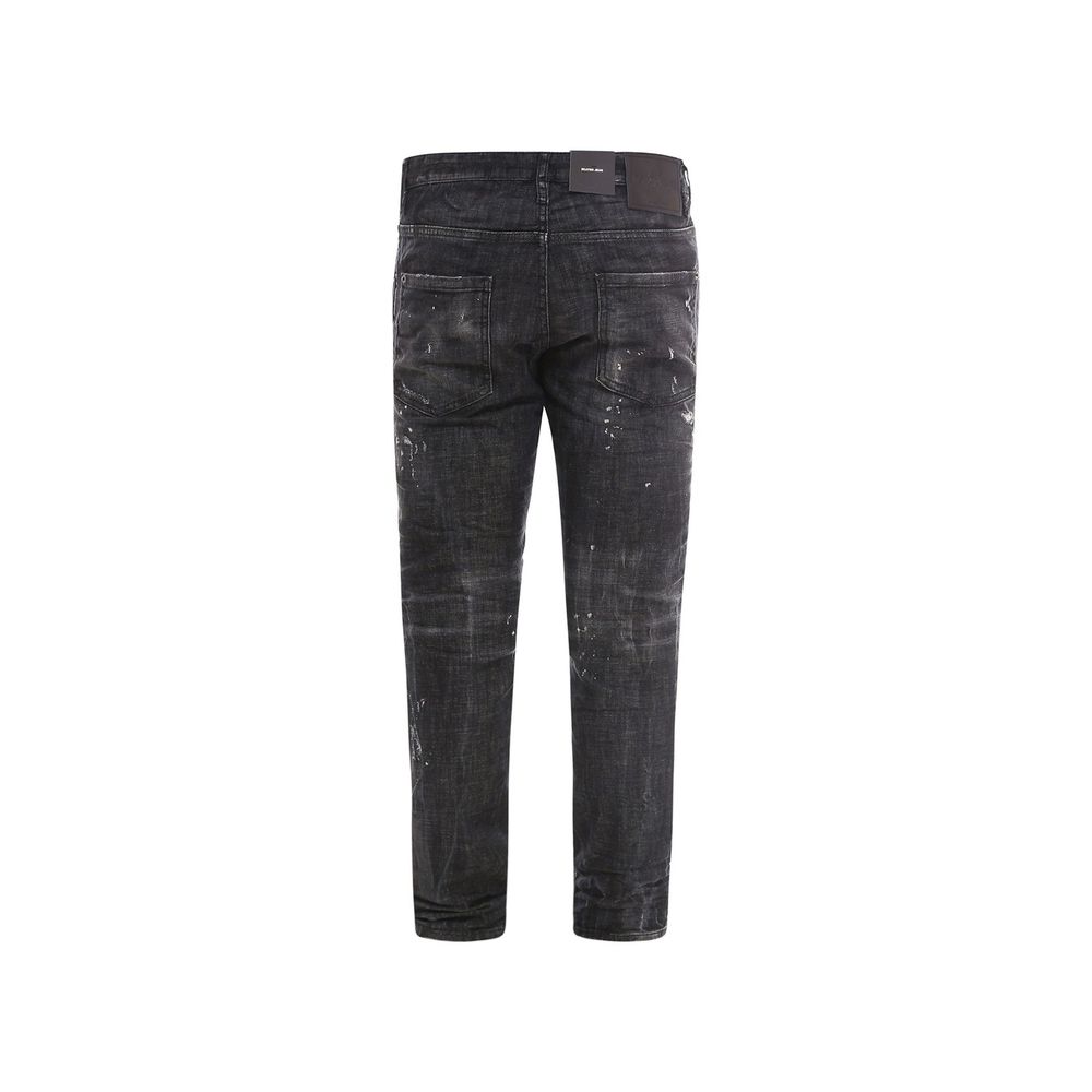 Schwarze Baumwolljeans