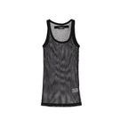 Schwarze Baumwoll-Tanktops