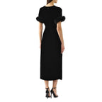 Schwarzes Cocktailkleid aus Viskose